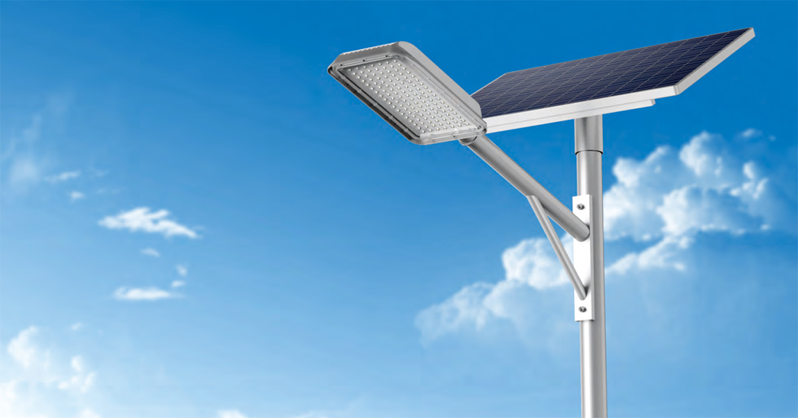 Outdoor solar street lights